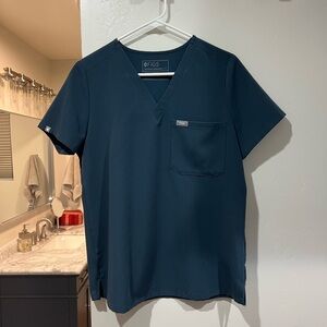 Figs women’s Deep Blue V-Neck Tee